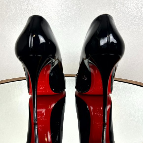 CHRISTIAN LOUBOUTIN Pigalle Follies Pointed Toe Pump Size in Black 10US / 40EU - Picture 8 of 16